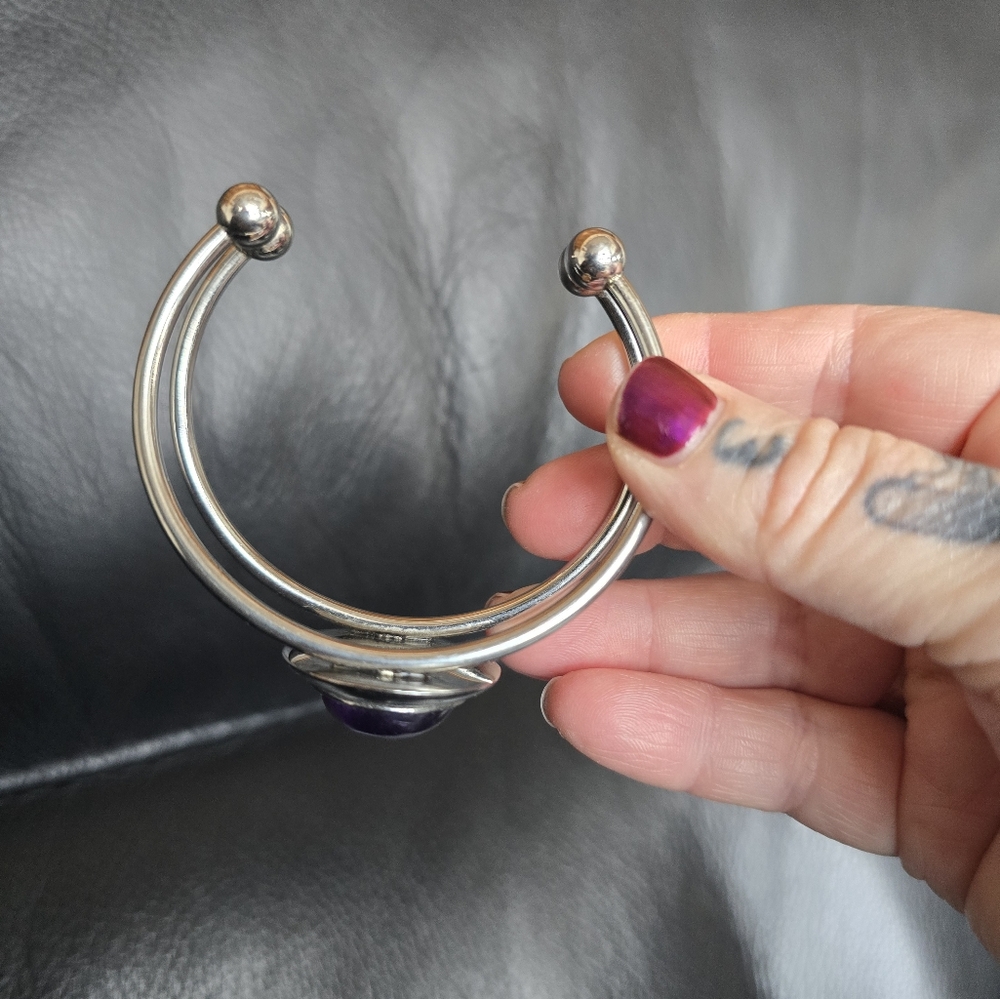 Discontinued Evil Pawn Jewelry Amethyst Cuff Brac… - image 5
